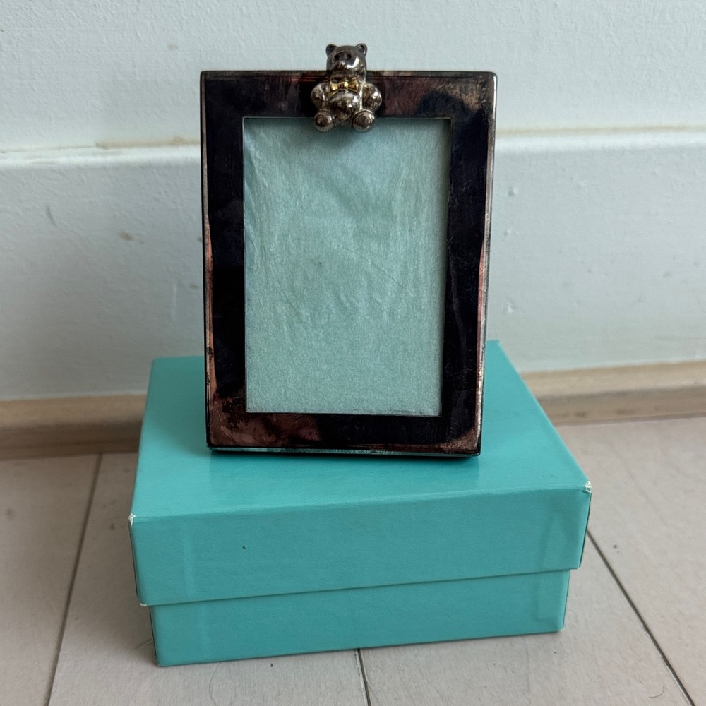 TIFFANY & CO. Vintage NEW Sterling Silver Baby Photo Picture Plate Frame